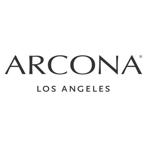 Logo of ARCONA Los Angeles with stylized text.